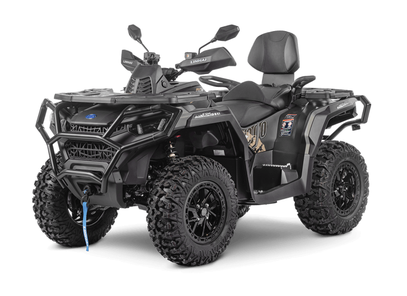Quad Linhai Landforce 1000L EPS w kolorze zielonym – ujęcie 3/4 z przodu
